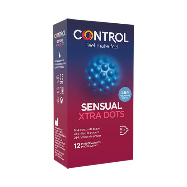 Control Sensual Xtra Dots Condoms X12