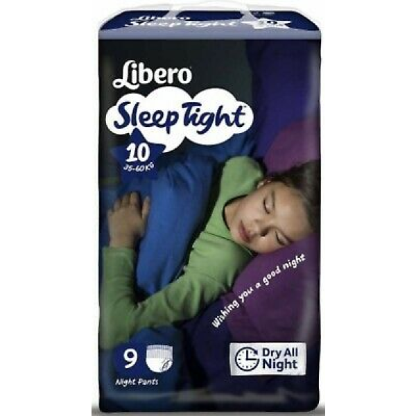 Libero SleepTight Absorbent Briefs (35-60Kg) T10 X9