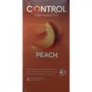 Control Peach Condoms X6