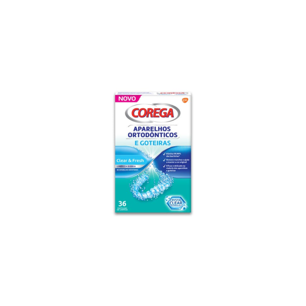 Corega Orthodontic Devices and Gutters Cleaning Tablets X36