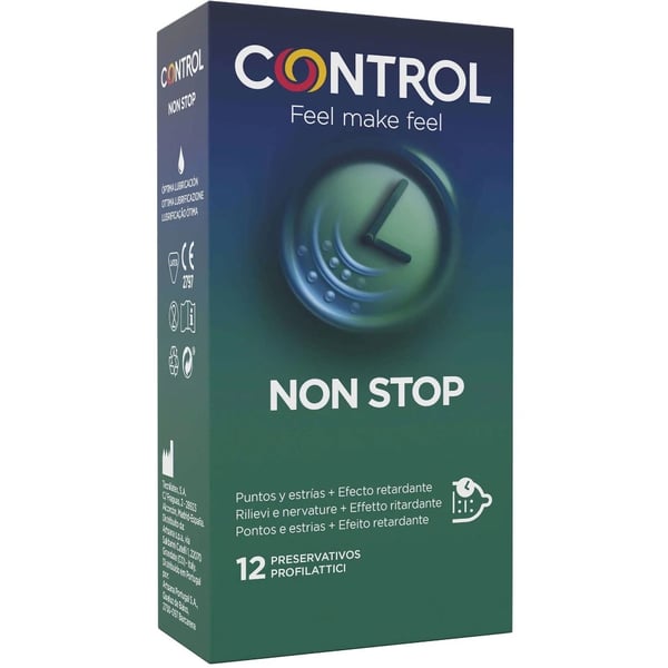 Control Condoms Non Stop Dots & Lines X12