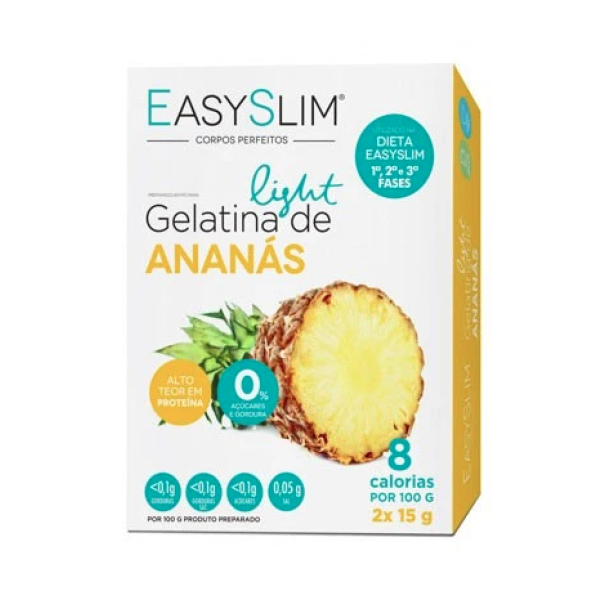 EasySlim Gelatin Light Pineapple Stevia Sachet x2