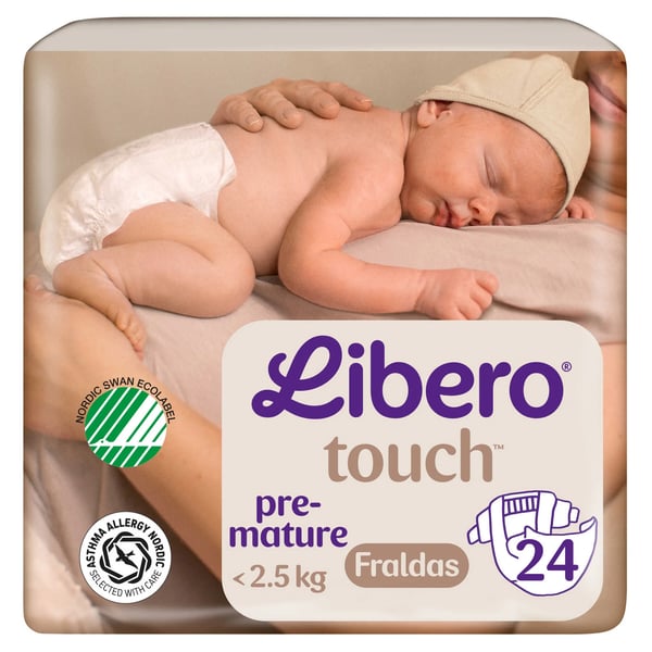 Libero Touch Pre-mature Diapers (<2.5kg) x24