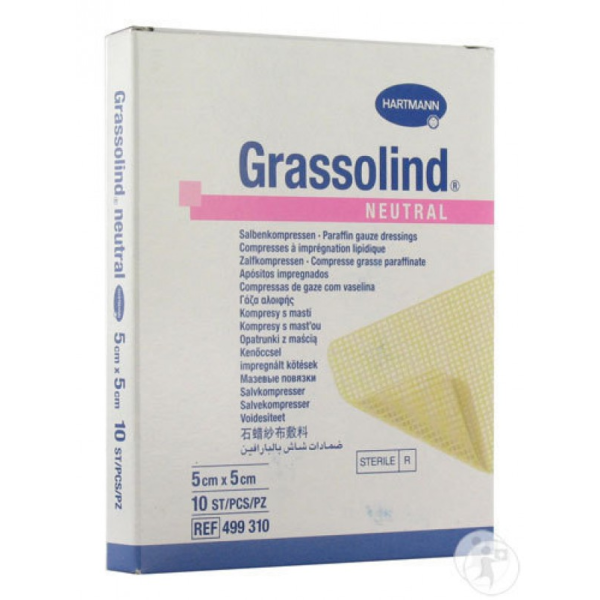 Grassolind Compresses 5 x5 cm x10