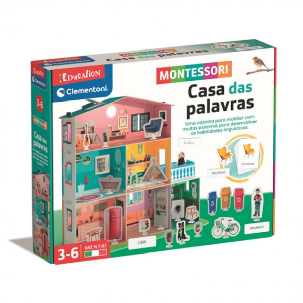 Clementoni 67743 Montessori Game - House of Words