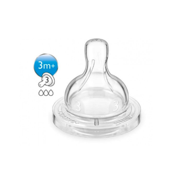 Philips Avent Teat Classic Flow 3 3m+ x2