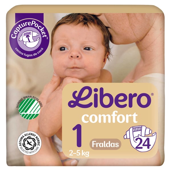 Libero Comfort 1 Diapers (2-5kg) X24