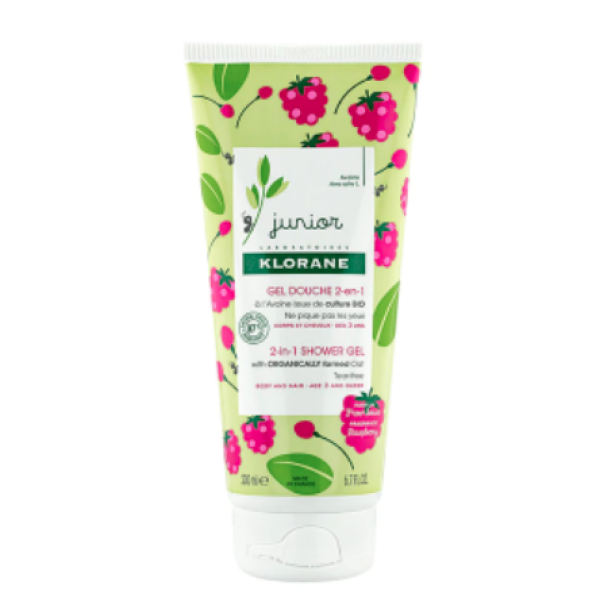 Klorane Petit Junior Raspberry Hair Body Gel 200ml