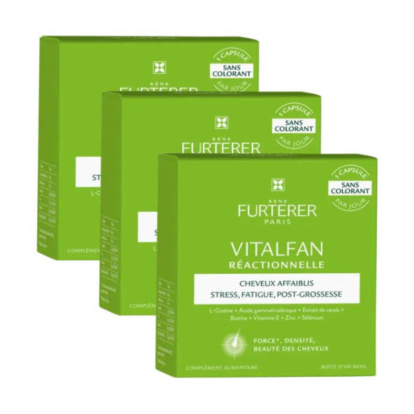 Rene Furterer Vitalfan Reacional - Food Supplement x3