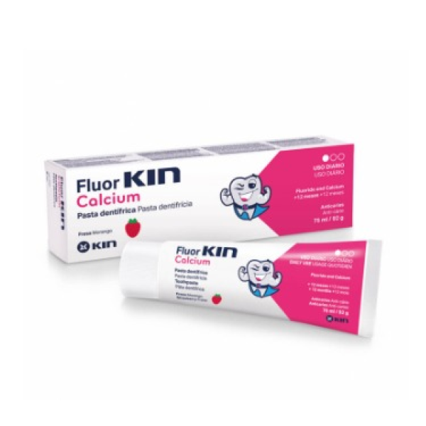 Fluor Kin Calcium Strawberry Toothpaste 75ml