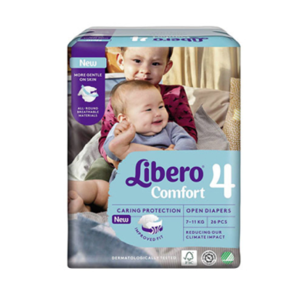 Libero Comfort Diapers 4 (7-11Kg) x26