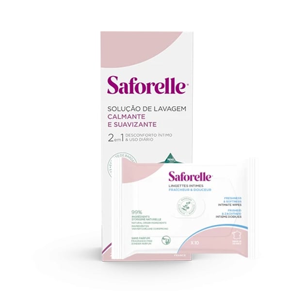 Saforelle Washing Solution 250ml + Free Wipes