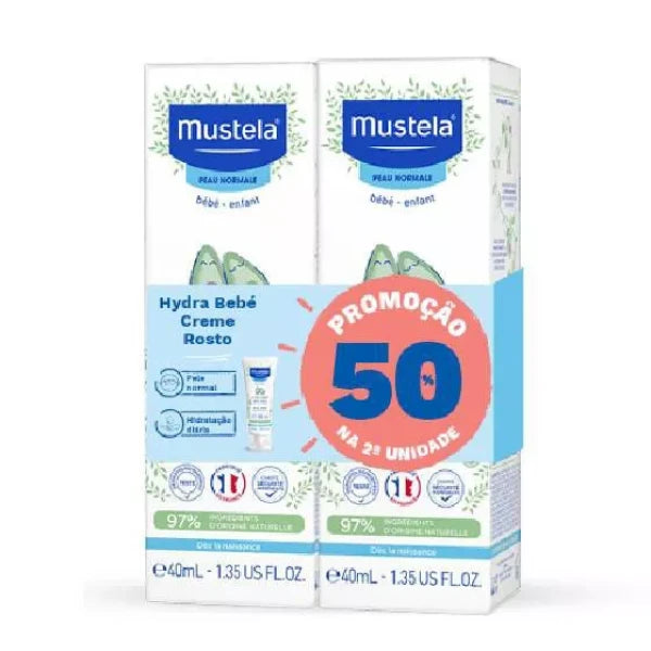 Mustela Bebé Hydra Bébé Face Cream 50% Discount 2nd Pack