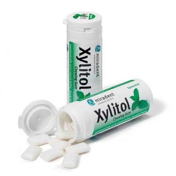 Miradent Xylitol Kids Mint Chewing Gum x30