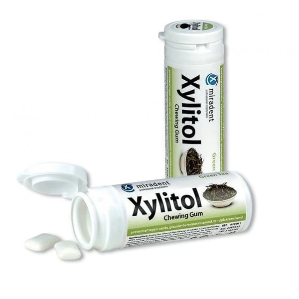 Miradent Xylitol Kids Chewing Gum Green Tea x30