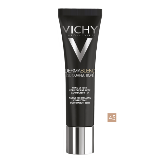 Vichy Dermablend 3D Correction Fluid Base Smoothing Corrector 16H Shade 45