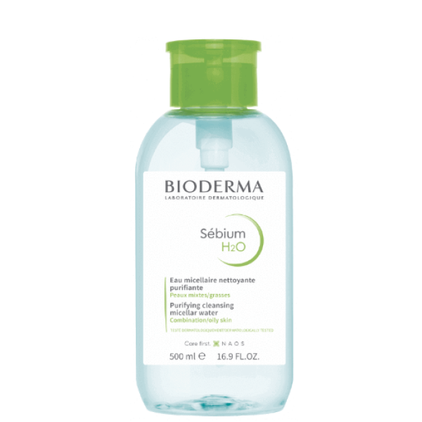 Bioderma Sébium Micellar Solution H2O Pump 500ml