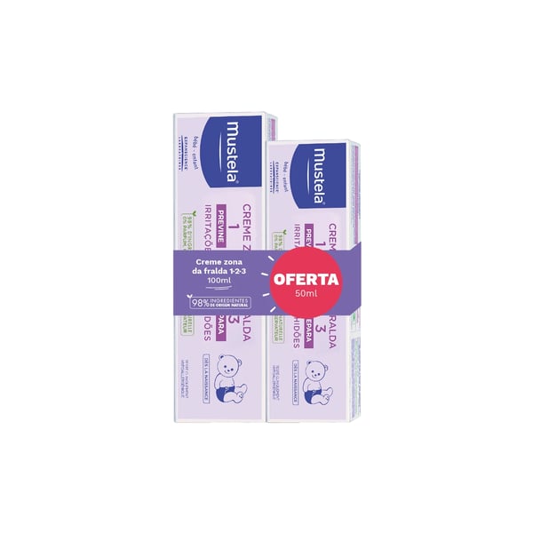 Mustela Baby Diaper Area Cream 123 100ml + 50ml