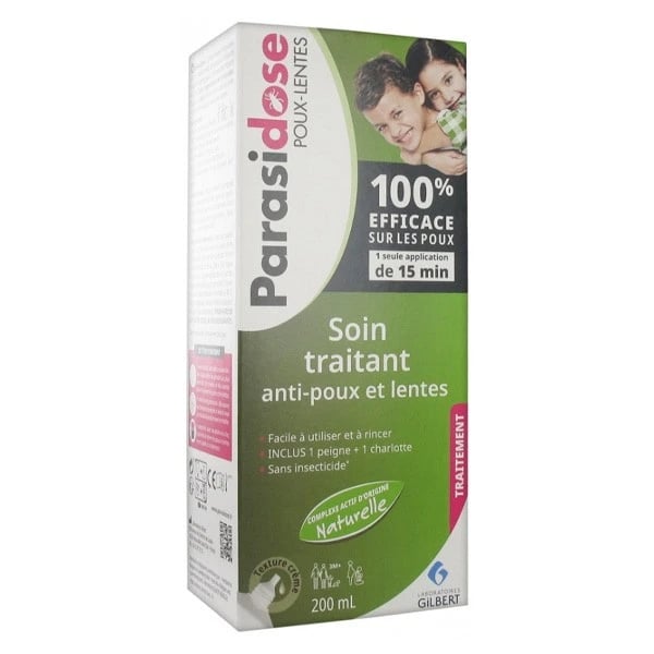 Parasidosis Lice and Nits Treatment Care 200ml + Protective Cap + Comb
