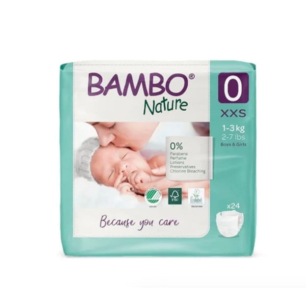 Bambo Nature Diapers Premature XXS (1-3 kg) X24