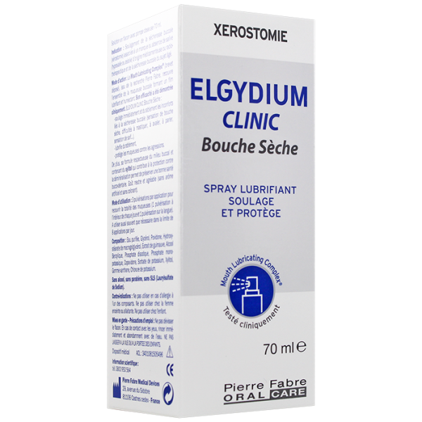 Elgydium Clinic Dry Mouth Spray 70ml