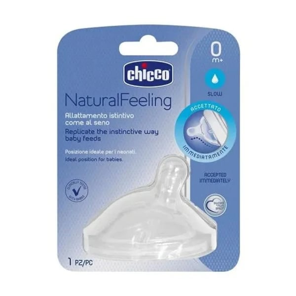Chicco Natural Feeling 0M+ Silicone Teat