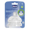Chicco Natural Feeling Silicone Teat 4M+ x2