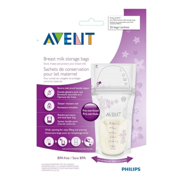 Philips Avent Breast Milk Bags x25