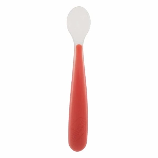Chicco Silicone Spoon +6M Red