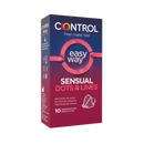 Control Sensual Dots & Lines Easy Way Condoms x10