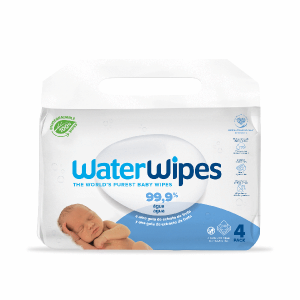 WaterWipes Baby Biodegradable Wipes 60X4