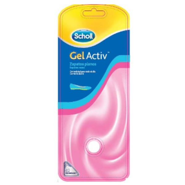 Scholl GelActiv Insole Flat Shoes x2