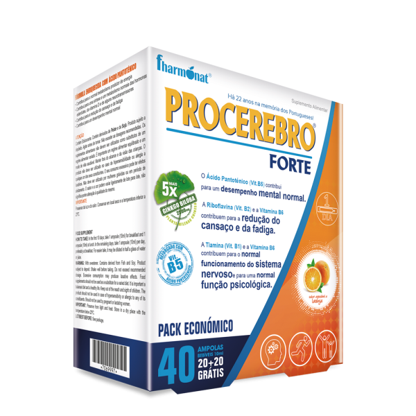 Procerebro Forte with Offer of 20 Ampoules 20 + 20 Ampoules