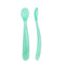 Chicco Silicone Spoon 6M+ Blue x2