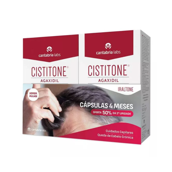 Cistitone Agaxidil Duo Capsules 4 Months 2x60 Units with 50% Offer on the 2nd Pack