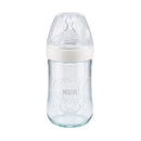 NUK Nature Sense Glass Silicone Teat Bottle 0-6m 240ml
