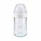 NUK Nature Sense Glass Silicone Teat Bottle 0-6m 240ml