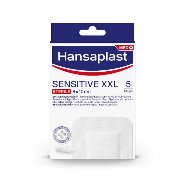 Hansaplast Sensitive Dressings XXL 8X 10Cm X5