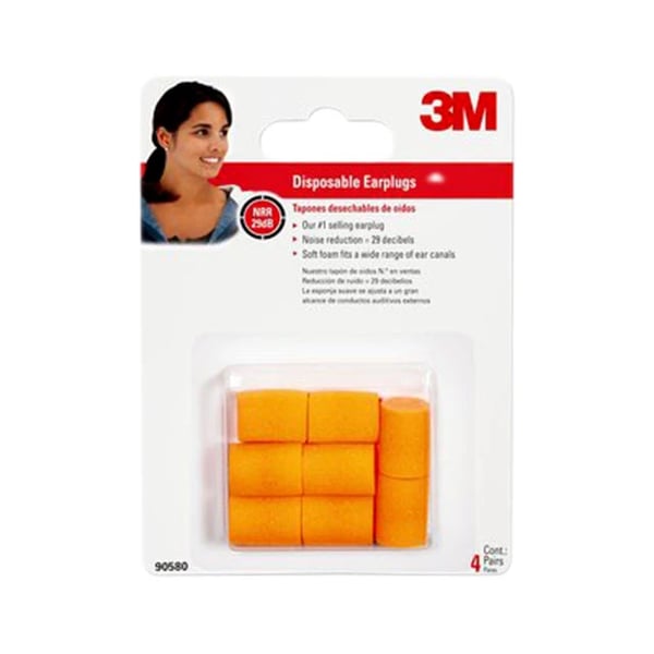 3M Ear Plugs 4 Pairs + Box