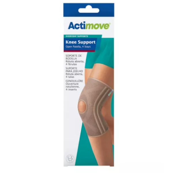 Actimove Knee Support with Open Kneecap with 4 Splints Size L