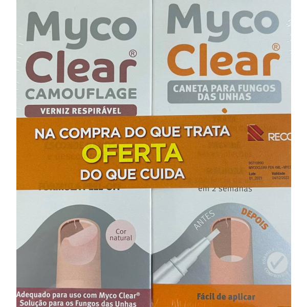 Myco Clear 3 in 1 Nail Fungus Solution + Camouflage Natural Breathable Varnish