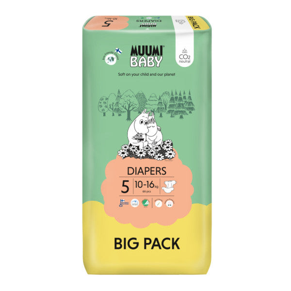 Muumi Baby Diaper Big Pack Diaper 5 (10-16Kg) X66