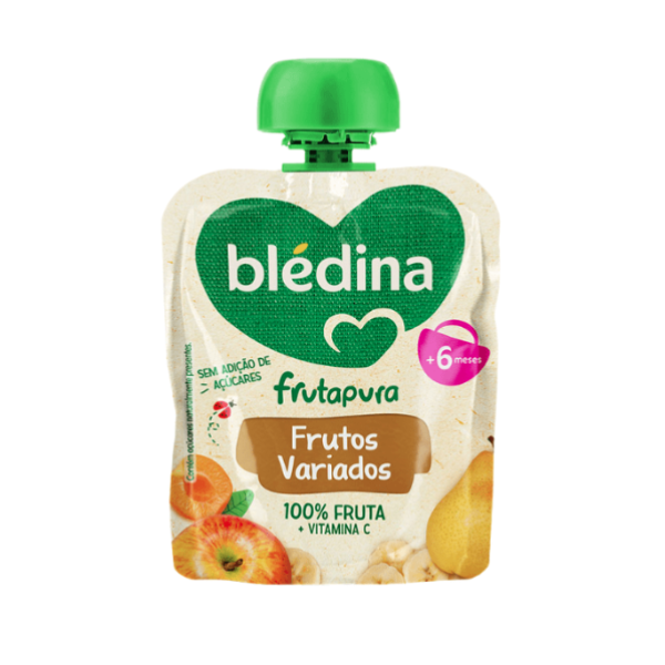 Blédina FrutaPura Assorted Fruit Sachet 85G +6M