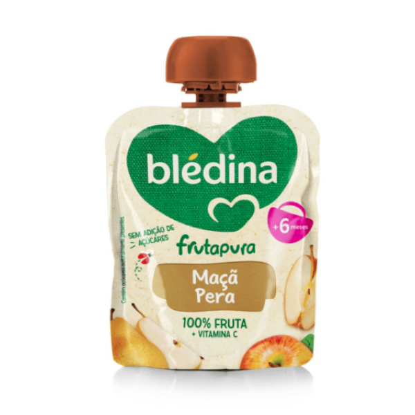 Blédina FrutaPura Apple Pear Sachet 85G +6M