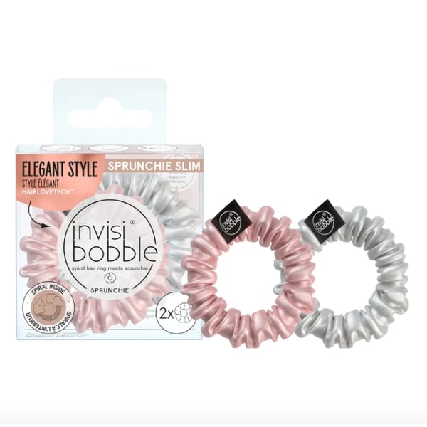 Invisibobble Elastic Hair Band Sprunchie Slim Bella Chrome