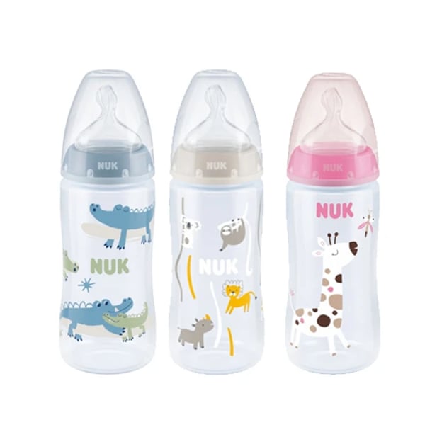 Nuk First Choice+ Silicone Bottle 6-18M 300ml - Temperature Control