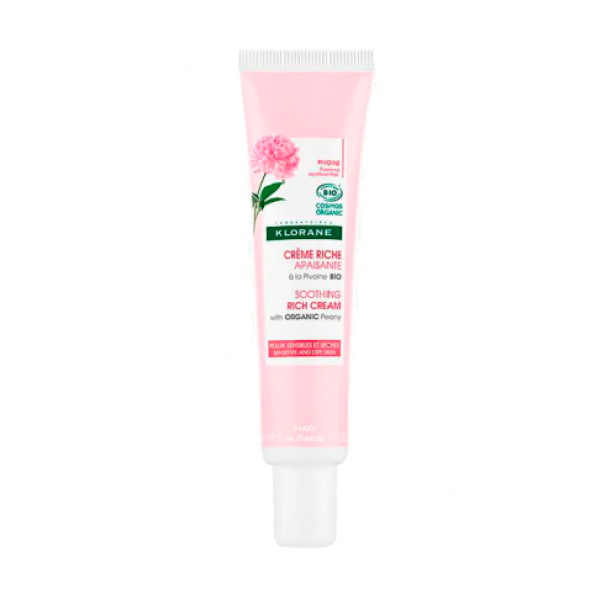 Klorane Soothing Rich Cream with Organic Peony 40ml