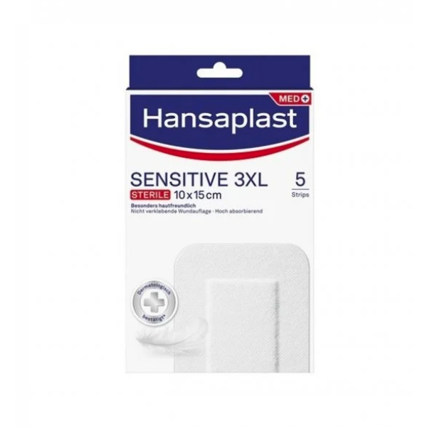 Hansaplast Sensitive Dressings 10X15Cm 3XL x5