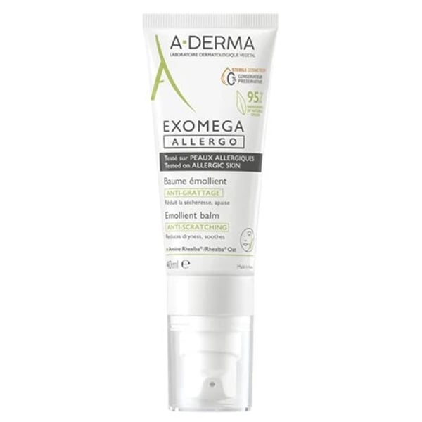 A-Derma Exomega Allergo Sterile Cosmetic Emollient Balm 40ml