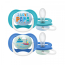 Philips Avent Ultra Air Happy Pacifiers 6-18M Boy X2